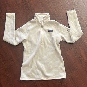 Patagonia Better Sweater 1/4 Zip Fleece- Raw White Linen Size XS